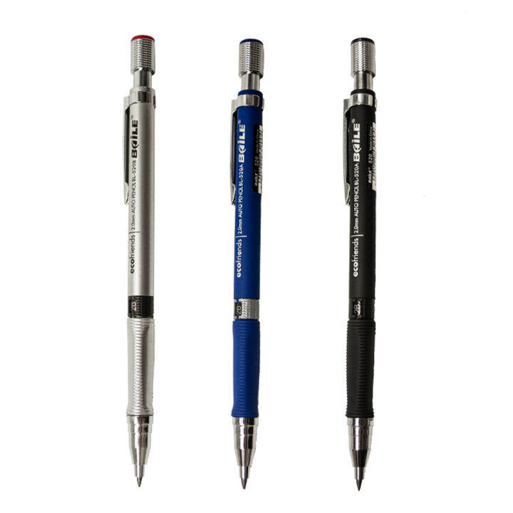 FG 3pcs 2.0mm Mechanical Pencil Drawing Writing 2B Propelling Pencils