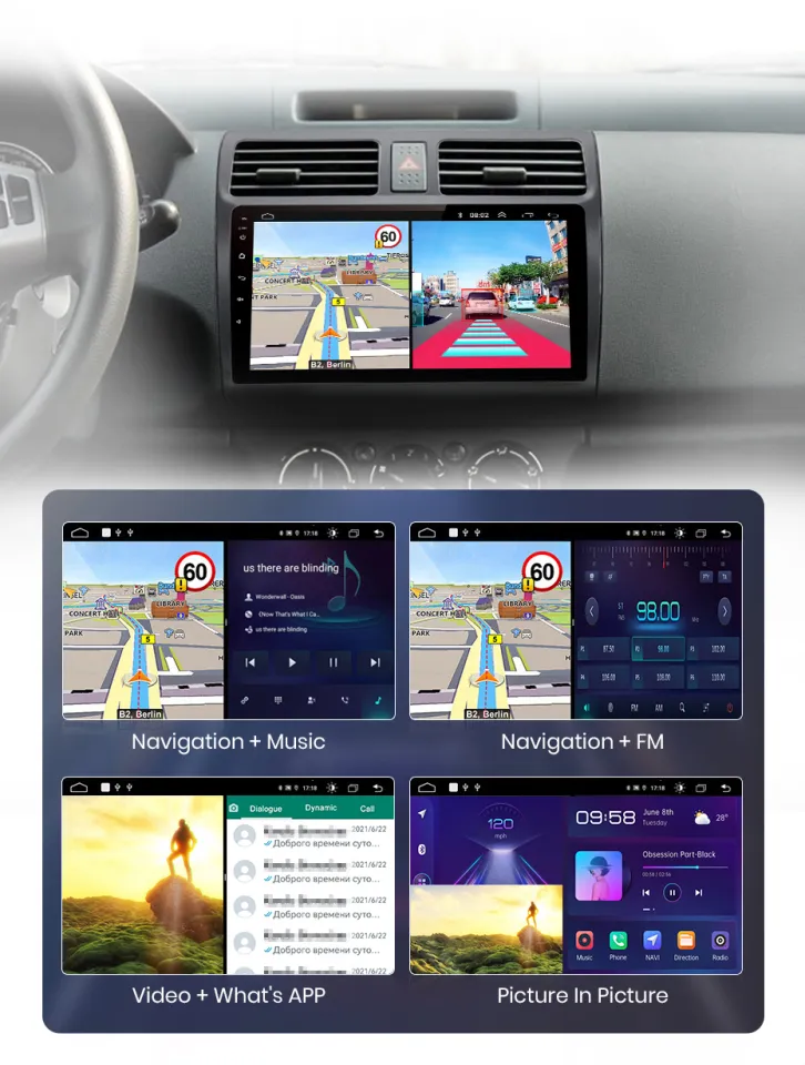 Junsun V1pro AI Voice Car Tablet Radio Android Auto Multimedia