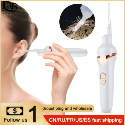 Electric Luminous Ear Pick Visual Rechargeable Ear Suction Device Ear Picking Artifact for Children Ear Picking Tool with Light