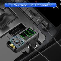 เครื่องเล่น MP3บลูทูธเครื่องส่งสัญญาณ FM ในรถแบบนำกลับมาใช้ใหม่ได้เครื่องเล่น MP3บลูทูธแบบสอง USB เครื่องเล่นเสียงรถยนต์
