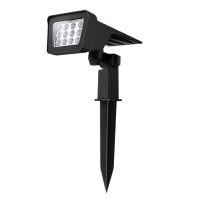 Solar Spotlights Outdoor,2-In-1 Landscape Lights 12 LED Lamp Powered IP65 Decking Wall Light for Garden Driveway Porch