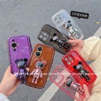 เคสโทรศัพท์ Huawei Nova11 Pro Nova 11i Phone Case เคส Huawei P60 Pro Nova Y71 Y91 สีน้ำมันใสพื้นที่หมีเคสนิ่มซิลิโคนกันกระแทก2023