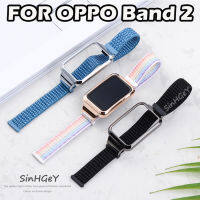 สายไนลอนไฟเบอร์รุ่นลิมิเต็ดเอดิชั่นสำหรับ OPPO Band 2กำไลข้อมือเปลี่ยนหัวได้สายรัดข้อมือเทปมหัศจรรย์สำหรับเล่นกีฬา Oppo 2 Band สายรัดข้อมือระบายอากาศ [พร้อมส่ง]