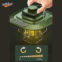 WBStar โคมไฟ LED แคมป์ไฟกลางคืนกันน้ำสำหรับในอาคารกลางแจ้งลานปีนเขา