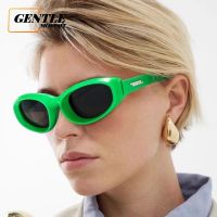 (GENTLE MOSCOT) Cat Eye Y2K Punk แว่นตากันแดดสำหรับผู้หญิง New Western Ins บุคลิกภาพแฟชั่น Sports Shades