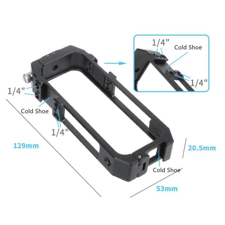aluminum-alloy-protective-cage-for-insta-360-one-x2-camera-frame-mount-for-insta360-one-x2-action-camera-cnc-protective-cages