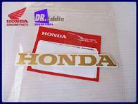 #สติ๊กเกอร์ HONDA (สีทอง-พื้นใส)แท้ 100มม. // HONDA 100MM T1 Sticker (GENUINE PARTS)