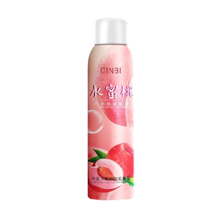 มูสกำจัดขน150ml-มูสโฟมกำจัดขน-จุดซ่อนเร้น-มูสพีช-กำจัดขนใต้วงแขน-กำจัดขนเต็มตัว-กำจัดขนบิกินี่