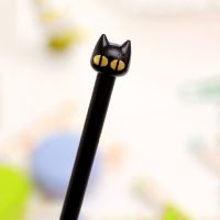 【☊HOT☊】 mao940 ปากกาหมึกเจลแมวดำน่ารักสุดน่ารัก4ชิ้น/เซ็ตเครื่องเขียนเกาหลีปากกาหมึกเจล0.5มม. อุปกรณ์การเรียนที่สร้างสรรค์สำหรับเด็ก