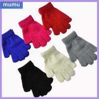 MUMU Boy Girl Warm Children Knitted Stretch Glove