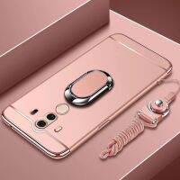 LANLIN เคสโทรศัพท์สำหรับ Huawei Mate 10 Pro,เคสบางพิเศษสีด้าน3 In 1กันกระแทกกันรอยขีดข่วนกรอบชุบโลหะด้วยไฟฟ้าฝาหลัง PC แข็งสำหรับ Huawei Mate 10 Pro