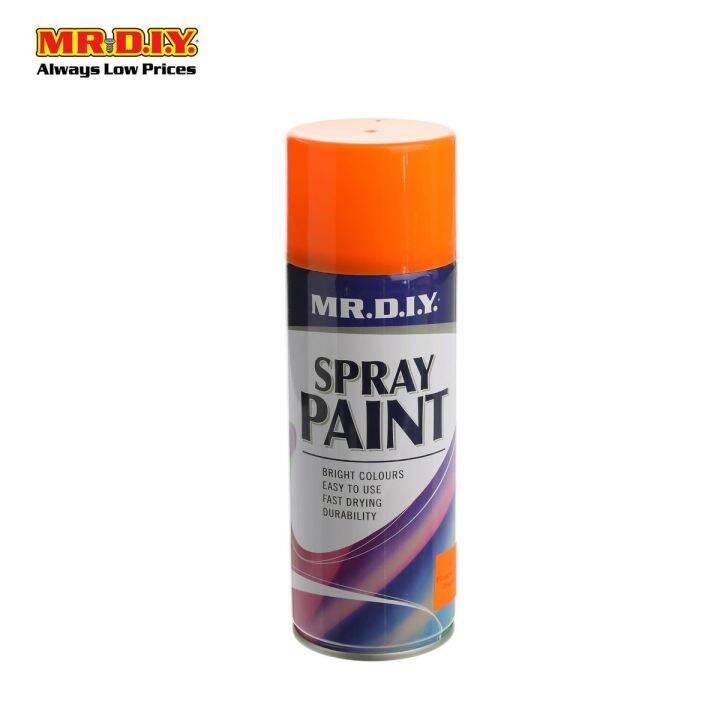 (MR.DIY) Spray Paint Fluorescent Orange 55 400ml Lazada