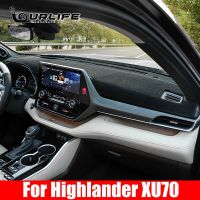 Car Dashboard Cover For Toyota Highlander Kluger XU70 2021 2022 2023 Auto Dash Mat Non-Slip Sun Shade Pad Carpets Essories