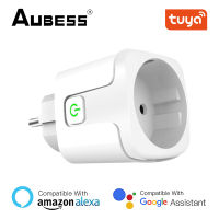 EU Smart Plug Tuya WiFi ซ็อกเก็ต20A อะแดปเตอร์ไร้สายรีโมทคอนล Power Monitor Timer พร้อม Home Alexa
