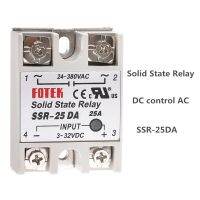 Yingke โซลิดสเตทรีเลย์ Ssr-10da 25a 10a Ssr-40da Ssr-25da 40a จริง3-32V Dc ไปเป็น24-380V Ac Ssr 25da 10da 40da Fotek Aa Dd