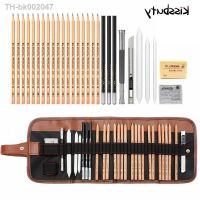 ▽ 29Pcs Sketch Pencil Set Professional Drawing Pencils Bags Portable Outdoor Travel Ketching Painter School Students Art Supplies