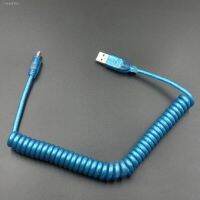 ●◘ Micro Android Data Cable Spiral Wire Mechanical Keyboard mini USB Cable Magnetic Ring Shield Braid 15CM Blue Stretch Wire