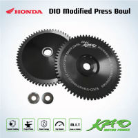 ชามกดสายพาน DIO สีดำ (Honda DIO Modified Press Bowl - Black) สำหรับข้อใหญ่