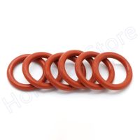 10pcs OD 12-46mm Red Silicone O-Ring Thickness(CS) 3.5mm Food Grade Sealing Ring ID 5-39mm Waterproof And Insulated -35℃-200℃ Bearings Seals