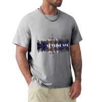 Skyline Nyc T-Shirt Vintage Clothes Kawaii Clothes Shirts Graphic Tees Slim Fit T Shirts For Men