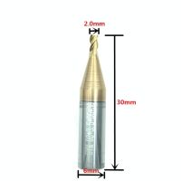 【☊HOT☊】 SUOHSII D747839zb ตัดกุญแจ02lw ที่ตัดปลายหมุนคาร์ไบด์2.0มม. สำหรับเครื่องตัดกุญแจ Silca Futura