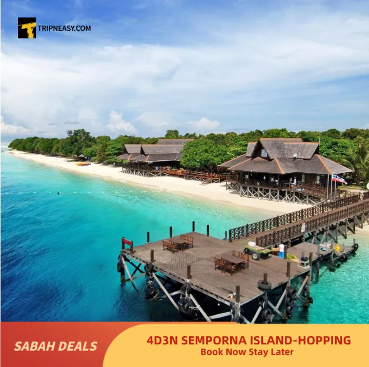 Tripneasy 4D3N Seafest Hotel Semporna Island Hopping Vacation | Lazada