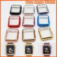 ?เคสซิลิโคนสีเงา,ใสปิดหน้าจอ ขนาด38/40/42/44mm. ใช้สำหรับApple watch SE/1/2/3/4/5/6?10สี มีสินค้าพร้อมส่งจากกรุงเทพจ้า