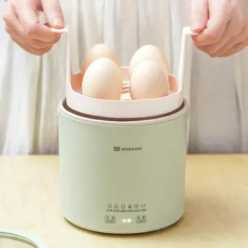 6 Eggs Electric Egg Boiler Egg Custard Steaming Cooker Mini Breakfast  Machine Egg Cookers Portable Steamer Food Warmer 200W