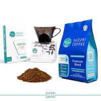 ชุดกาแฟดริป SUZUKI COFFEE คั่วเข้ม Premium Blend