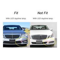 2PCS Front Bumper Fog Light Cover Grille Trim 2128851753 2128851853 Parts Accessories for Mercedes-Benz W212 AMG E350 E400 E550 2010-2013