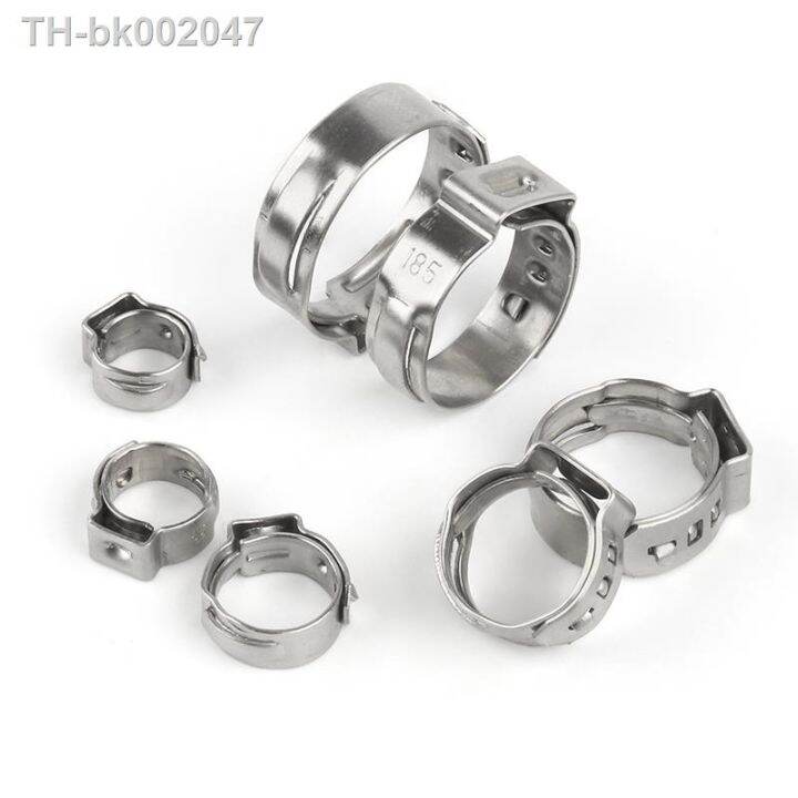 45-80-100-140pcs-single-ear-stepless-hose-clamps-304-stainless-steel-hose-clamps-cinch-clamp-rings-for-sealing-kinds-with-box