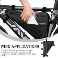 กระเป๋าโครงจักรยาน Universal Waterproof Organization Holder Zipper Design Bicycles Front Top Tube Pouch Holding Bags