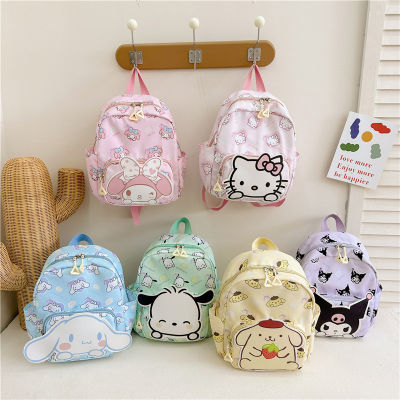 New Sanrios Kawaii Kittys Cinnamoroll Kuromi My Melody Cartoon Cute Childrens Backpack Boy Girls School Bag