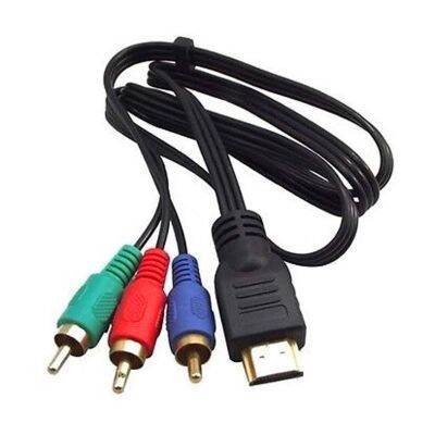 อะแดปเตอร์สายเคเบิ้ล lycos 3 M HDMI to 3 AV Audio Video สำหรับ HD DVD 1080P