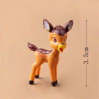 Bambi หุ่นขนาดเล็กของเล่นโมเดลของเล่นสะสมทำจาก Pvc ตุ๊กตาขยับแขนขาได้ Bambi สำหรับการตกแต่งบ้านวันเกิดคริสต์มาส4รูปแบบ