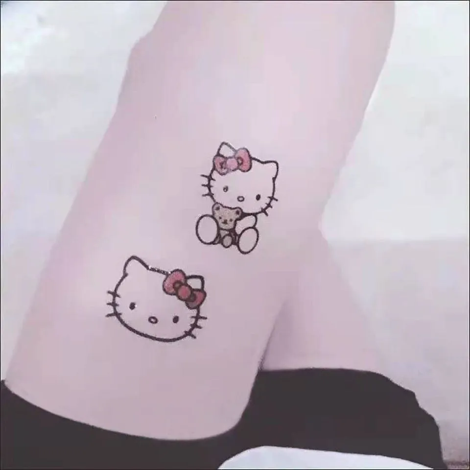 Hình Xăm Hello Kitty Dễ Thương, Xăm Giống Inkaholic, 50+ Hình Xăm Hello  Kitty Đẹp Nhất