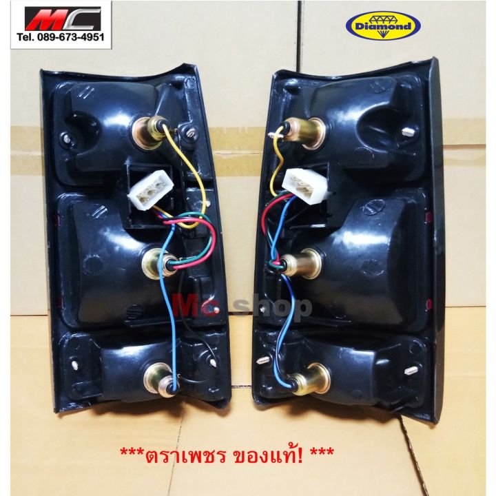 ไฟท้าย-อีซูซุ-isuzu-tfr-ปี-1991-1996-tfr-91-96-กรอบดำ-มังกรทอง-อะไหล่รถยนต์-คุณภาพดี