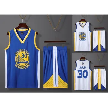 Youth Kids Steph Curry Basketball Uniform - Jersey & Shorts
