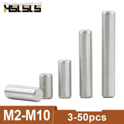 2-55pcs Cylindrical Pin Metal Dowel Pins M2 M2.5 M3 M4 M5 M6 M8 M10 Stainless Steel Locating Parallel Pins Solid Lock Pin