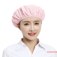 ZONGPAN หมวกทำงานกันฝุ่นหมวกกันผมร่วงป้องกันฝุ่นหมวกเชฟหมวกโรงงานอาหาร