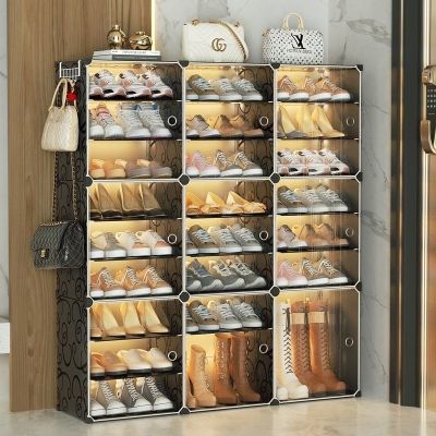 [COD] Shoe cabinet simple home door shoe shelf dust-proof storage multi-layer dormitory new 2021 large capacity one drop shipping
