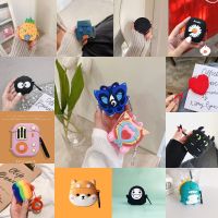 Cute Cartoon Wireless Earphone Case For Baseus W04 TWS Silicone Charging Headphone Case For Baseus W04 Pro Protective Cover Box Wireless Earbud Cases
