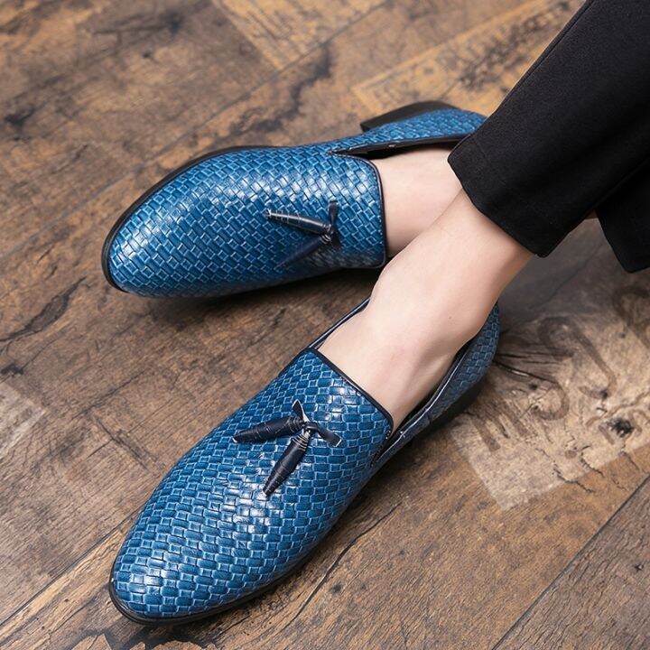 ผู้ชายพู่-loafers-แฟชั่นผู้ชายรองเท้า-slip-on-mens-shoes