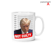 ?[Jiam] Trump Mugshot-แก้วกาแฟ11ออนซ์-Trump 2023 Georgia คุก Mugshot-ถ้วยกาแฟเซรามิกสีขาวแปลกใหม่