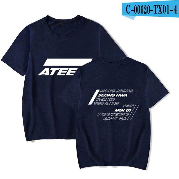 แขนพิมพ์alimoo-ateez-team-boy-amp-girl-เสื้อยืดผ้าฝ้ายแขนสั้น-plus-size-xxs-4xl-370a