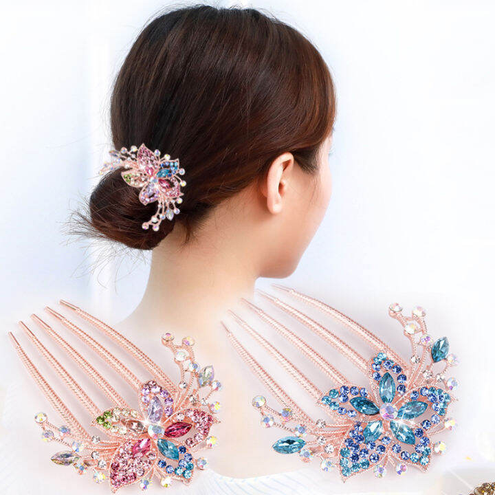 ♡Lovely girls house♡】Korean Style Flower Hollow Out Crystal Hair Clip for Women Ladies Hair Side Comb for Wedding Bride Bridesmaid | Lazada ♡Lovely girls house♡】Korean Style Flower Hollow Out Crystal Hair Clip for Women Ladies Hair Side Comb for Wedding Bride Bridesmaid | Lazada