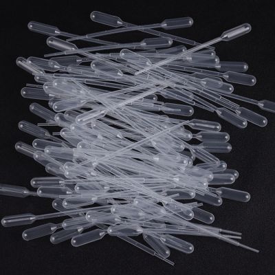 【YF】❆✈  100PCS/Pack 1ML Laboratory Pipette Plastic Disposable Graduated Pasteur Dropper Polyethylene Makeup Tools