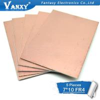 5pcs FR4 PCB 7x10cm 7*10 Single Side Copper Clad plate DIY PCB Kit Laminate Circuit Board