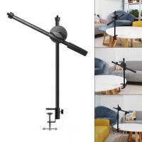 Microphone Stand Mic Stand Desk Microphone cket Phone Tripod Boom Arm Adjustable 38 14 Inch Screw Live Equipments