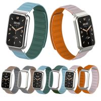 [ladies jewelry]   สายรัด ForMi Band 7ซิลิโคนแม่เหล็กเปลี่ยนสายรัดข้อมือ Miband 7Mi Band 7ProWatch Case Strap